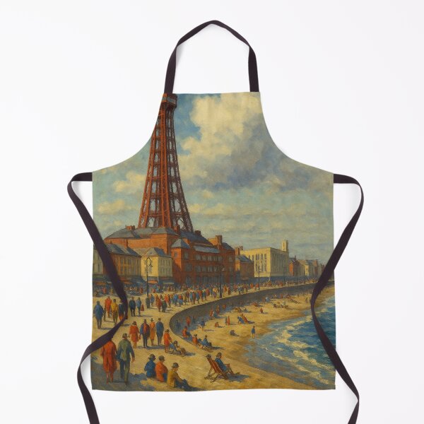 Item preview, Classic Blackpool Beach and Tower View designed and sold by Aryabek.