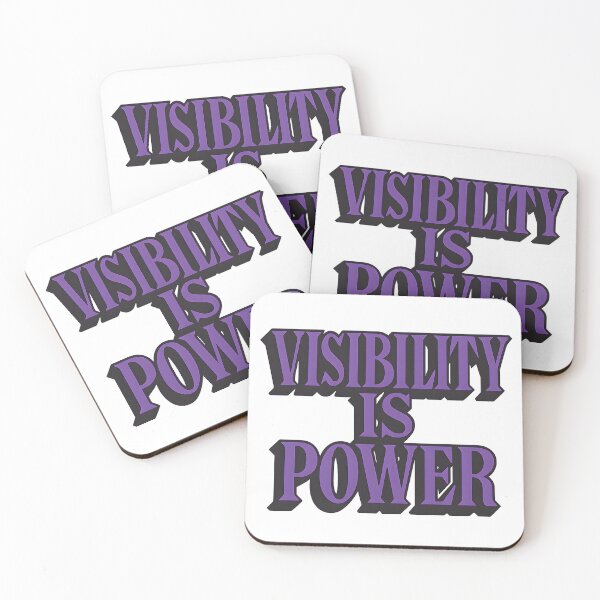 Item preview, Visibility Is Power – Bold Typography Art designed and sold by Haus Of Sin.