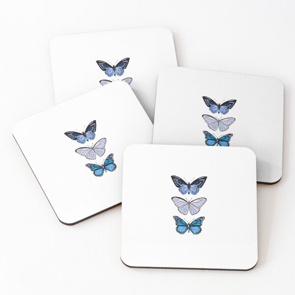 Item preview, Wings of Freedom – Blue Butterfly Trio designed and sold by MH-Studio.
