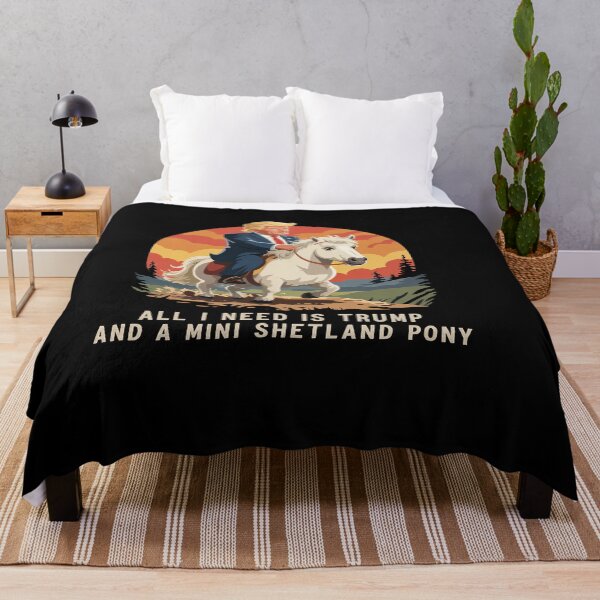 Item preview, All I Need is Trump and a Mini Shetland Pony Lustiges Trump designed and sold by splindoershop.