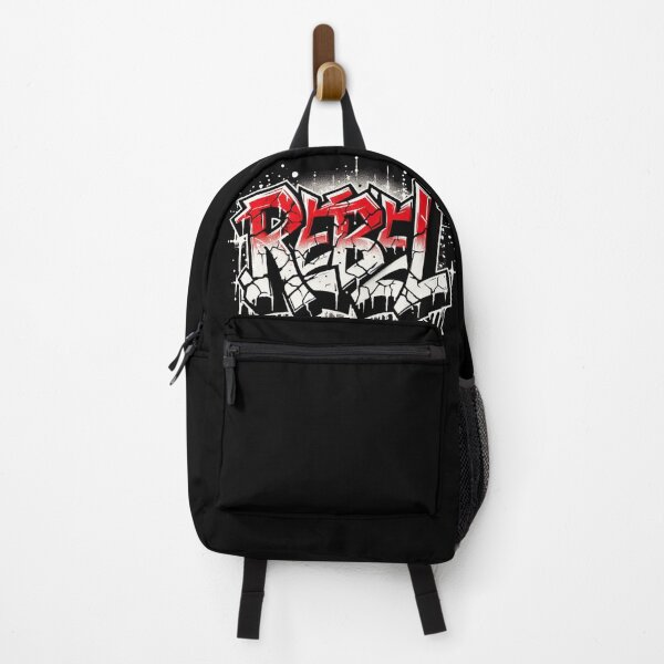 Item preview, REBEL | Urban Graffiti Tag T-Shirt for Skaters and Outlaws designed and sold by WakeUpYourBrain.