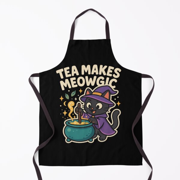 Item preview, Tea Makes Meowgic – Witchy Cat Brew designed and sold by sekrecja.