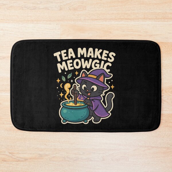 Item preview, Tea Makes Meowgic – Witchy Cat Brew designed and sold by sekrecja.