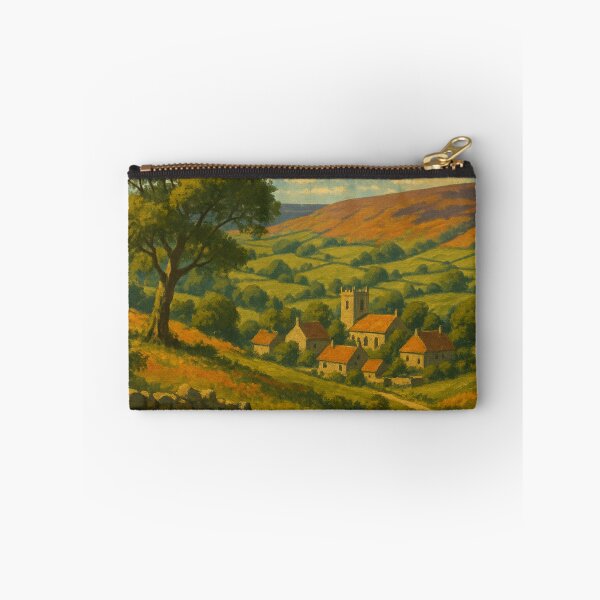 Item preview, North York Moors Stone Path and Hillside Village designed and sold by Aryabek.