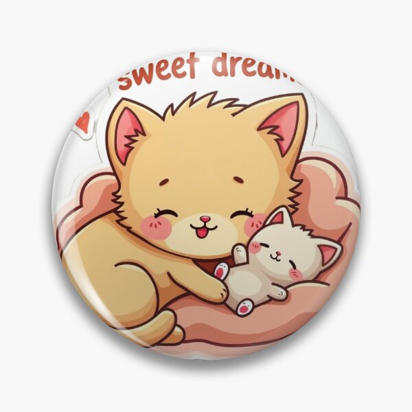 Item preview, Sleeping Orange Kitten Sticker – Sweet Dreams Plush Hug designed and sold by Gscode.