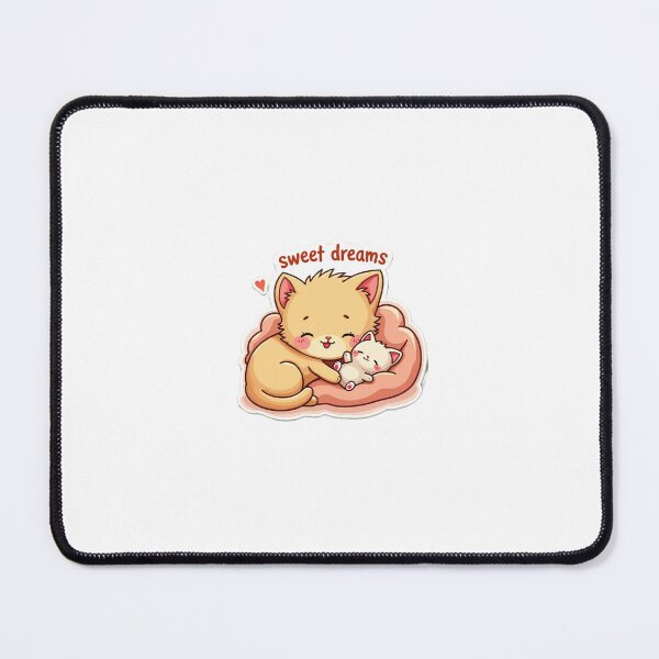 Item preview, Sleeping Orange Kitten Sticker – Sweet Dreams Plush Hug designed and sold by Gscode.