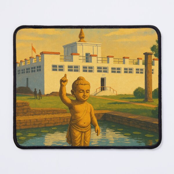 Item preview, Lumbini Maya Devi Temple with Child Buddha Statue designed and sold by Aryabek.
