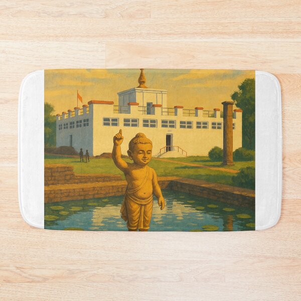 Item preview, Lumbini Maya Devi Temple with Child Buddha Statue designed and sold by Aryabek.