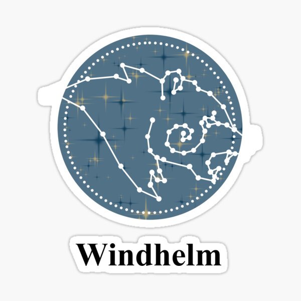 Item preview, Skyrim - Windhelm constellation designed and sold by GemstoneOnyx.