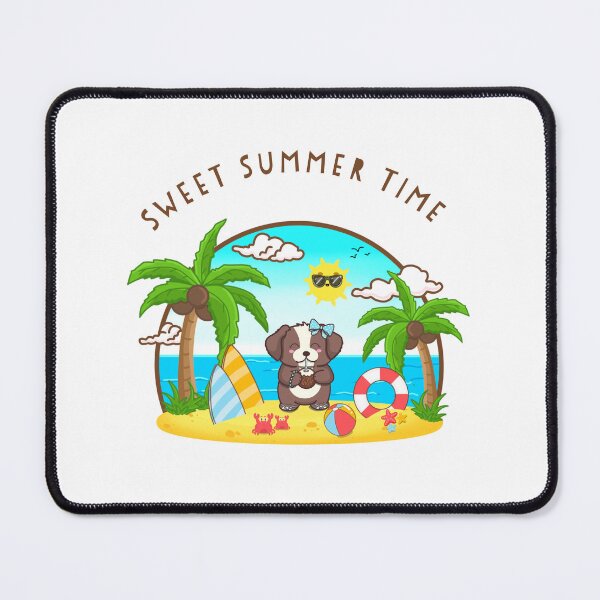 Item preview, Cute puppy at the Beach! designed and sold by Hello-Cuties.
