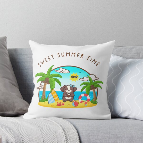 Item preview, Cute puppy at the Beach! designed and sold by Hello-Cuties.