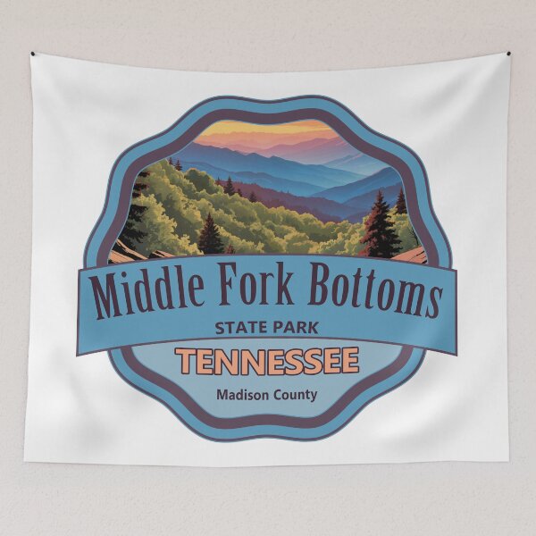 Item preview, Middle Fork Bottoms State Park, Madison County, Tennessee designed and sold by Wanderful-roads.