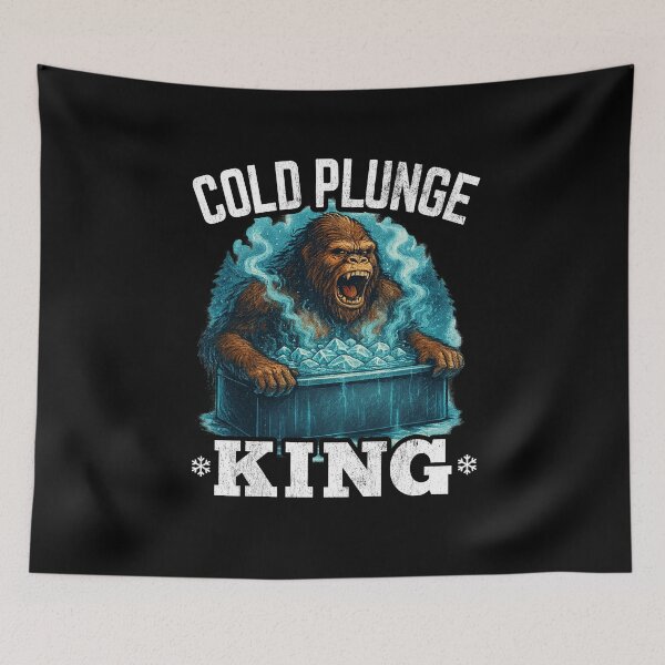Item preview, Cold Plunge King - Funny Gorilla Ice Bath designed and sold by propellerhead.