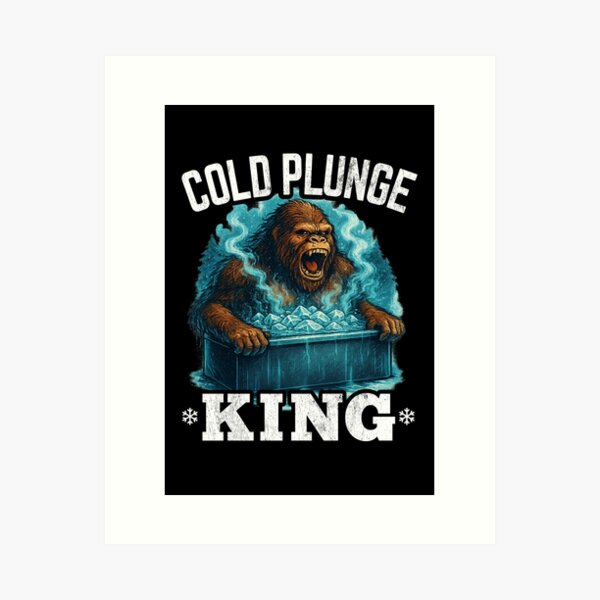 Item preview, Cold Plunge King - Funny Gorilla Ice Bath designed and sold by propellerhead.