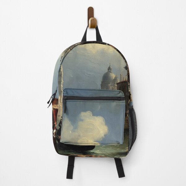 Item preview, Medieval Italy city streets painting art designed and sold by Vintage Designs +.