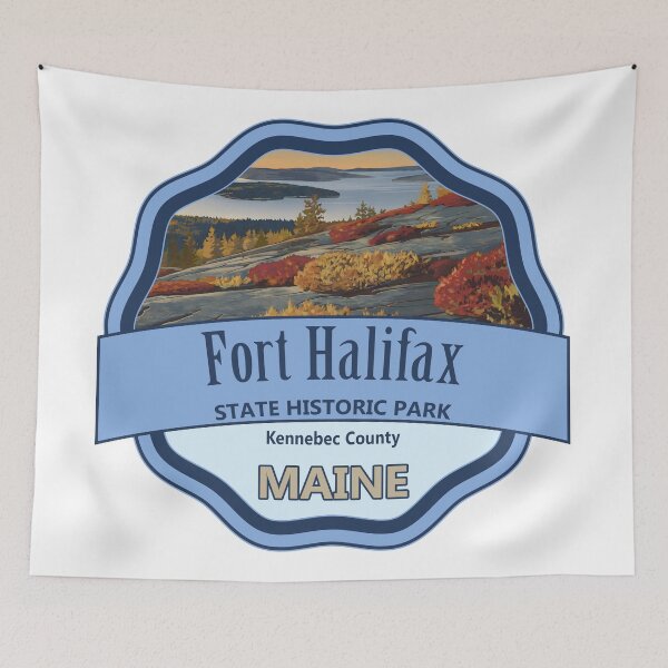 Item preview, Fort Halifax State Historic Site, Kennebec County, Maine designed and sold by Wanderful-roads.