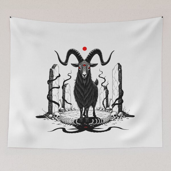 Item preview, Three-Eyed Goat of Desolation designed and sold by PixCthulhu.