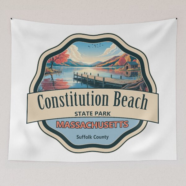 Item preview, Constitution Beach, Suffolk County, Massachusetts designed and sold by Wanderful-roads.