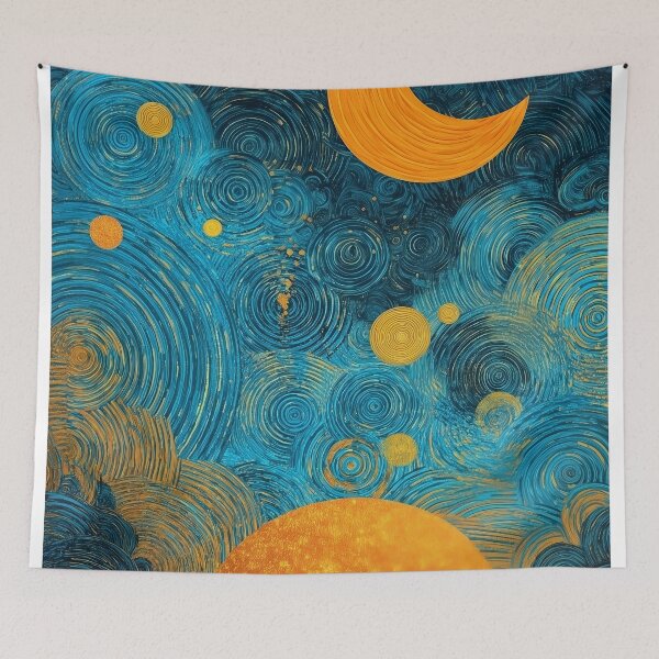 Item preview, 2158 Abstract Starry Night designed and sold by nikoart001.
