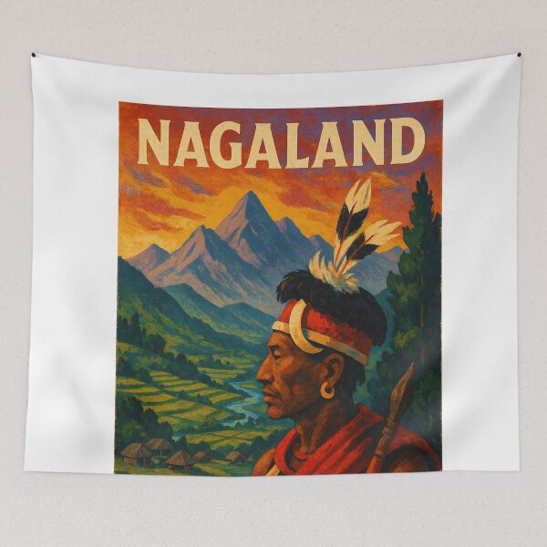 Item preview, Nagaland Tribal Warrior and Eastern Himalayas designed and sold by Aryabek.