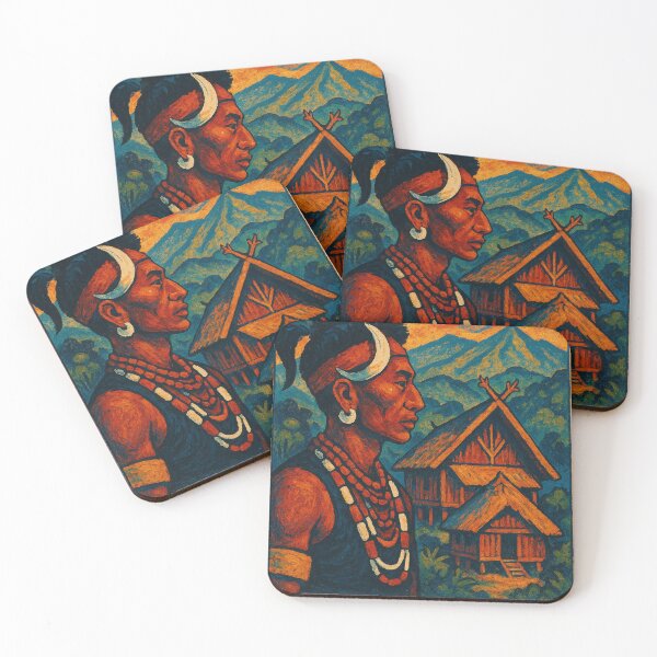 Item preview, Nagaland Warrior and Traditional Bamboo House designed and sold by Aryabek.