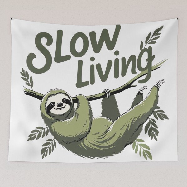 Item preview, "Sloth  Zen Zone: Sleepy Sloth Relaxing - Cool and Collected   Design" designed and sold by Frame of Mind .