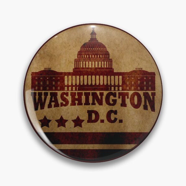 Item preview, Washington DC vintage White House Capitol building art designed and sold by Alexaltay.