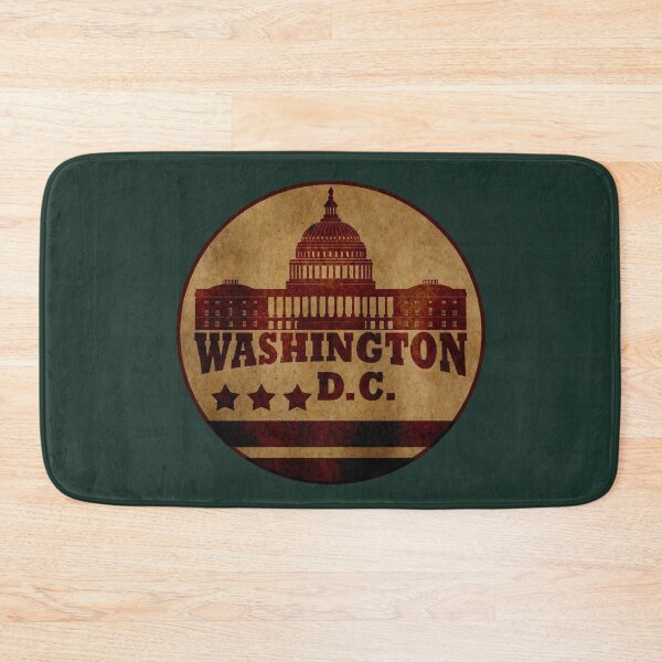 Item preview, Washington DC vintage White House Capitol building art designed and sold by Alexaltay.