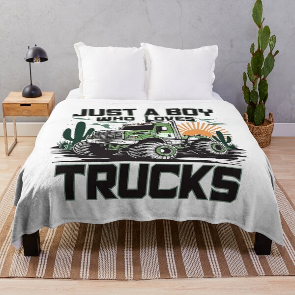 Item preview, Just a boy who loves trucks designed and sold by FrenchTouch77.