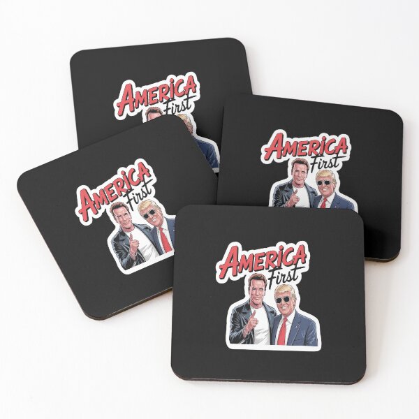Item preview, America First Trump and Elon Die-Cut Magnets designed and sold by splindoershop.
