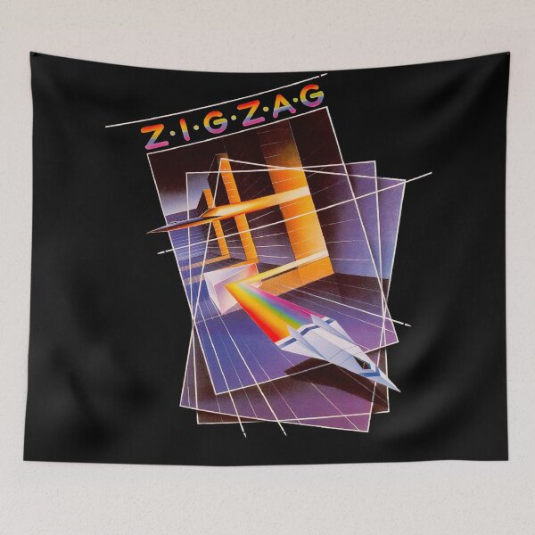 Item preview, Zig Zag C64 Game Cover HD designed and sold by Retr0Tshirts.