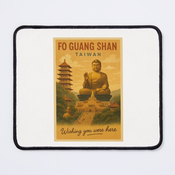Item preview, Fo Guang Shan Buddha Statue and Temple Stairs, Taiwan designed and sold by Places On Earth.