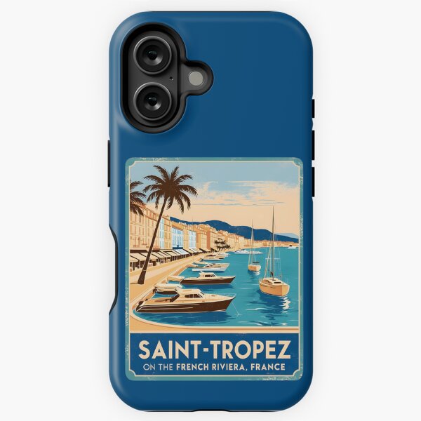 Item preview, A Vintage Illustration of Saint-Tropez - France  designed and sold by GoodOldVintage.