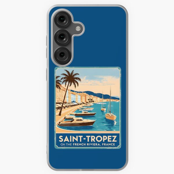 Item preview, A Vintage Illustration of Saint-Tropez - France  designed and sold by GoodOldVintage.