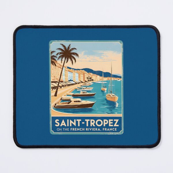 Item preview, A Vintage Illustration of Saint-Tropez - France designed and sold by GoodOldVintage.