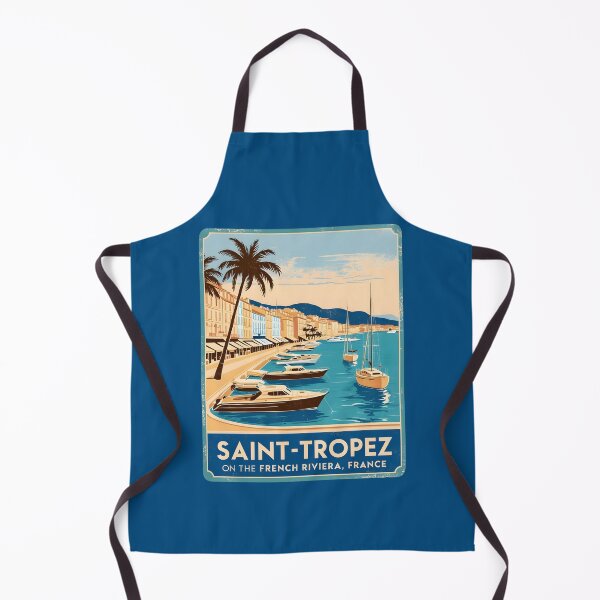 Item preview, A Vintage Illustration of Saint-Tropez - France  designed and sold by GoodOldVintage.