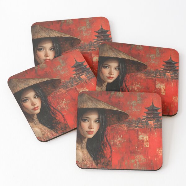 Item preview, Elegant Portrait with Traditional Asian Influence designed and sold by Artessie.