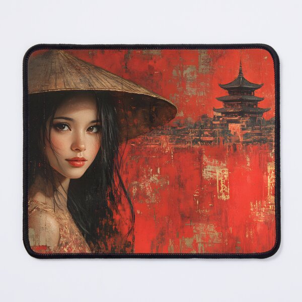 Item preview, Elegant Portrait with Traditional Asian Influence designed and sold by Artessie.