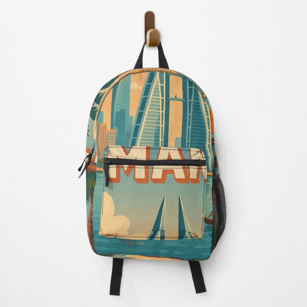 Item preview, Manama Bahrain Skyline with Boats and Palm Trees designed and sold by Places On Earth.