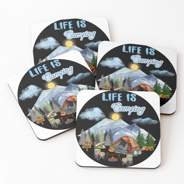 Item preview, life is camping designed and sold by nuchy.