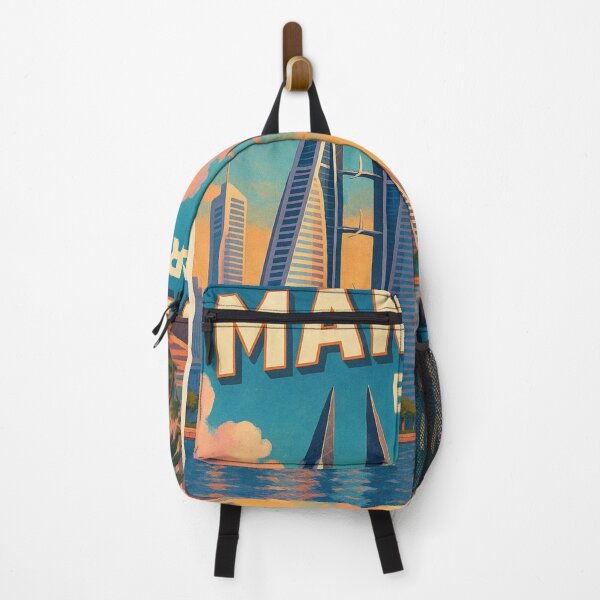 Item preview, Manama Bahrain Sunset Skyline and Seaside Promenade designed and sold by Places On Earth.