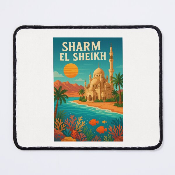 Item preview, Sharm El Sheikh Coral Reef and Mosque by the Sea designed and sold by Places On Earth.