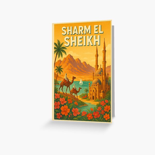 Item preview, Desert Mosque and Camels in Sharm El Sheikh Egypt designed and sold by Places On Earth.
