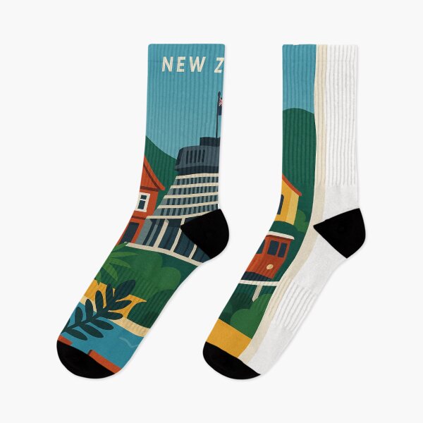 Item preview, Wellington Cable Car and Civic Icons of New Zealand designed and sold by Places On Earth.