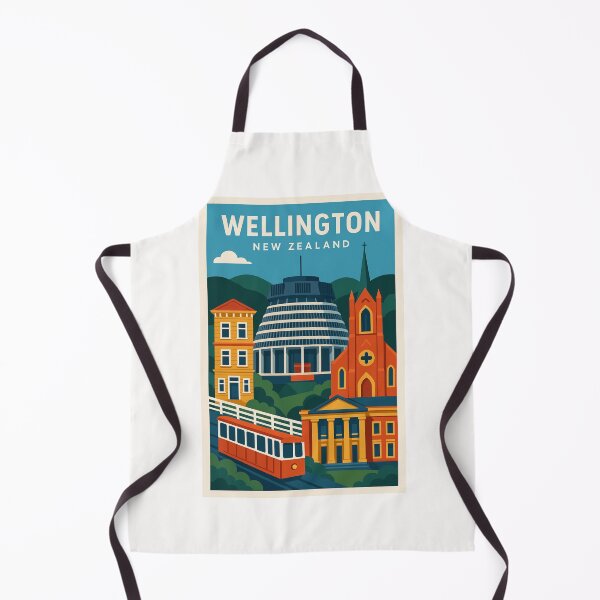 Item preview, Wellington Landmarks and Classic Red Cable Car designed and sold by Places On Earth.
