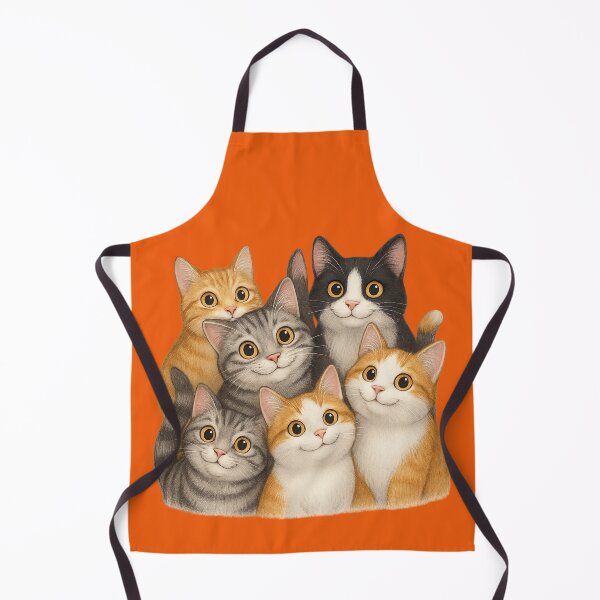 Item preview, Cute Cats Illustration – Smiling Colorful Cats for Posters and Gifts designed and sold by branaghbel.