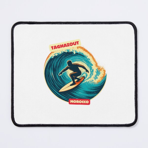 Item preview, Taghazout Surf - Retro Morocco Beach Art with Bold Wave Design designed and sold by Blurbean.