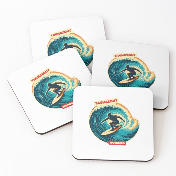 Item preview, Taghazout Surf - Retro Morocco Beach Art with Bold Wave Design designed and sold by Blurbean.