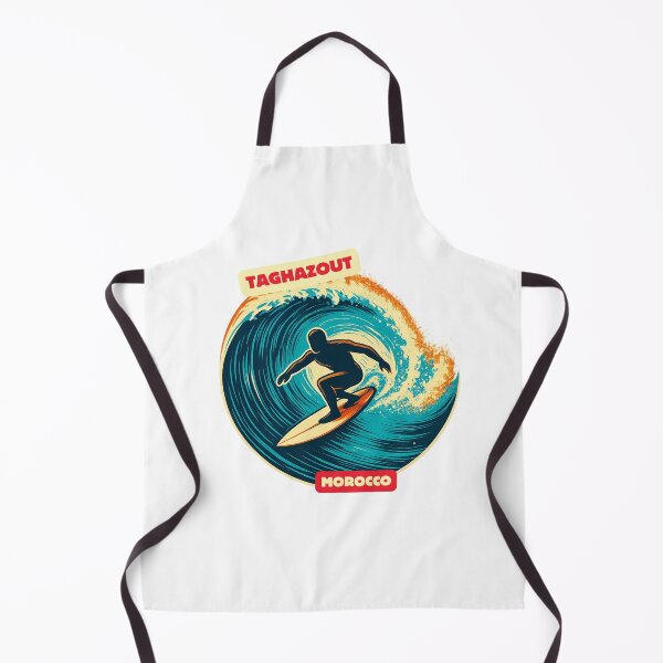 Item preview, Taghazout Surf - Retro Morocco Beach Art with Bold Wave Design designed and sold by Blurbean.