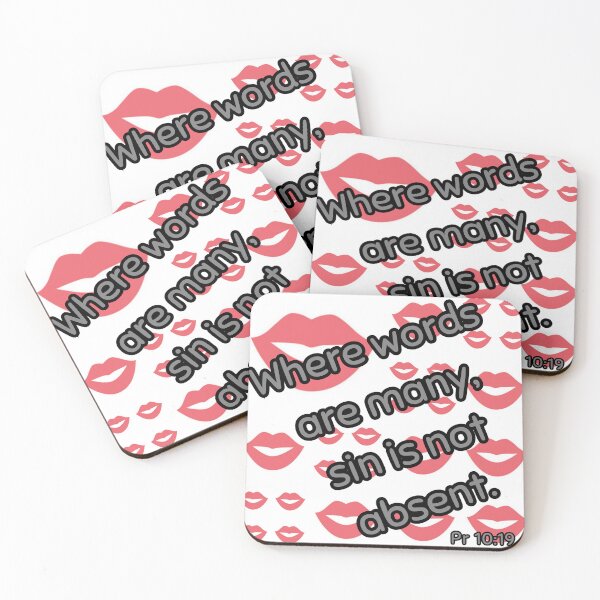 Item preview, Where words are many... Proverbs 10 designed and sold by stella literarium.